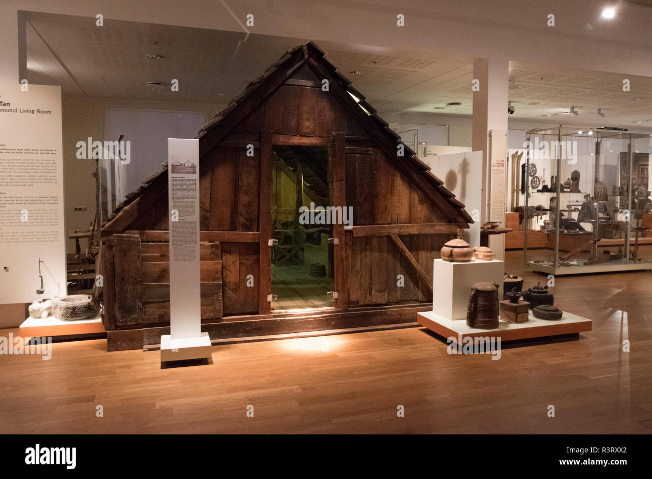 Chambre en musée national d'Islande Banque D'Images