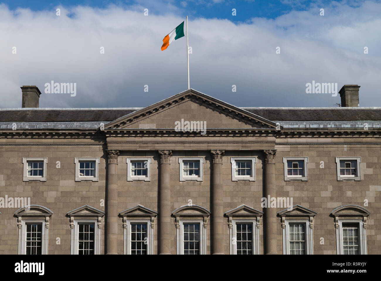 L'Irlande, Dublin, Leinster House, le Parlement irlandais Banque D'Images