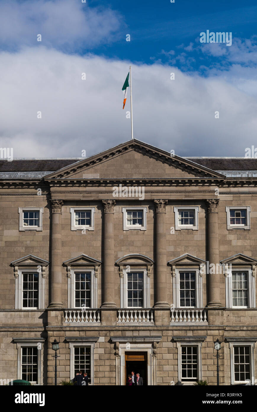 L'Irlande, Dublin, Leinster House, le Parlement irlandais Banque D'Images