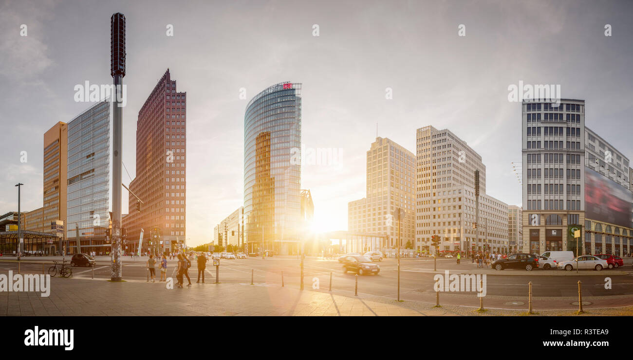 Allemagne, Berlin, vue panoramique de la Potsdamer Platz Banque D'Images