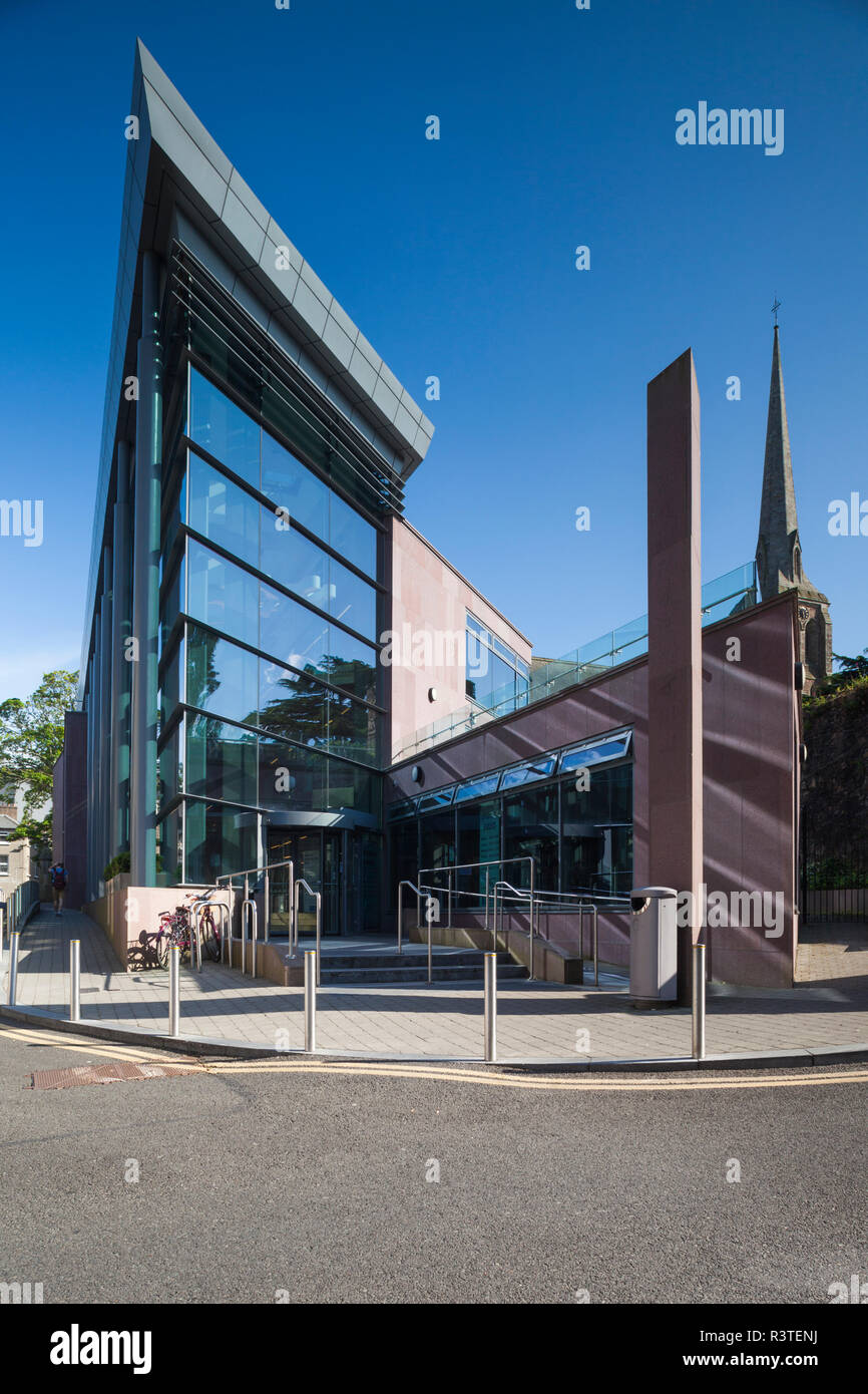 L'Irlande, le comté de Wexford, Wexford Town, bâtiment de la bibliothèque Banque D'Images