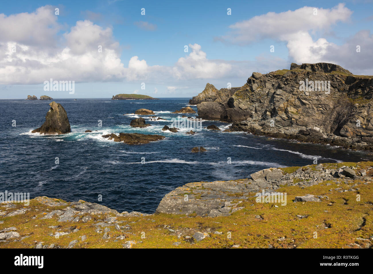 Paysage de Fethaland, Mainland, Shetland, UK Banque D'Images