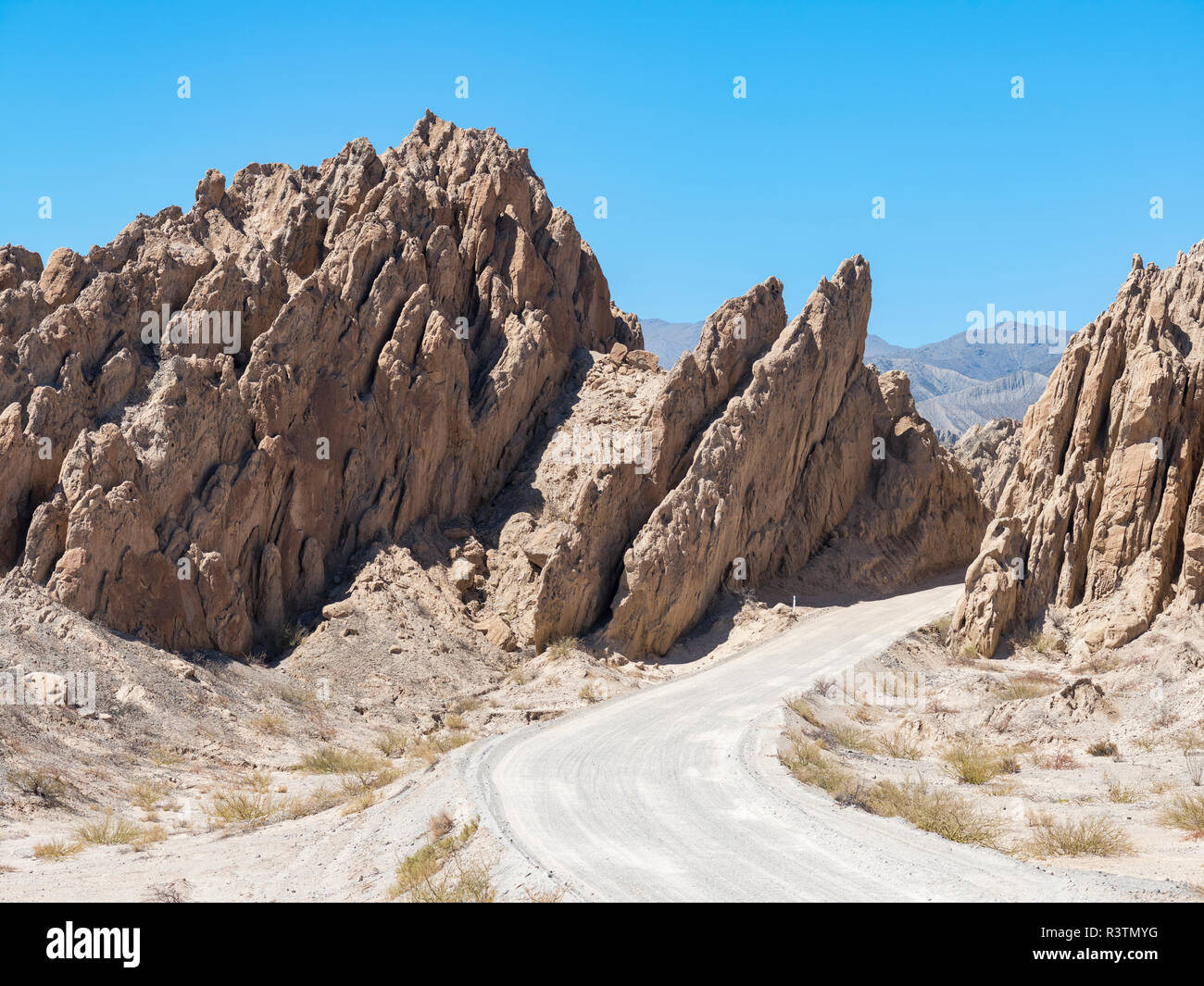 Célèbre Routa 40 Quebrada de Las Flechas de passage dans la région de Valles Calchaquies, la province de Salta. L'Amérique du Sud, Argentine, Cafayate Banque D'Images