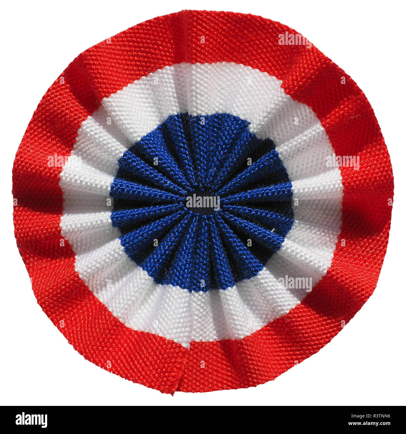 Cocarde de la France isolée Banque D'Images