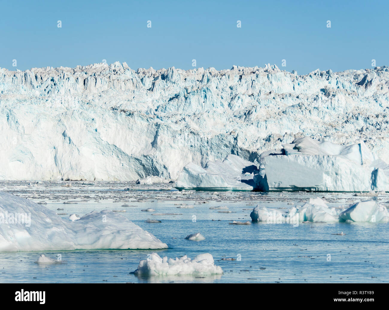 Le glacier Eqip (Eqip Sermia) dans l'ouest du Groenland, Danemark Banque D'Images