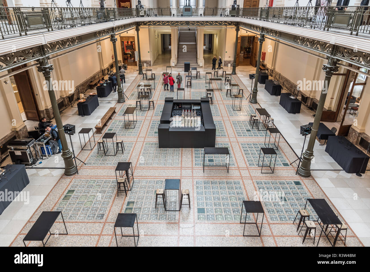 Le hall d'entrée du Musée royal de l'Art et d'histoire à Bruxelles, Belgique Banque D'Images
