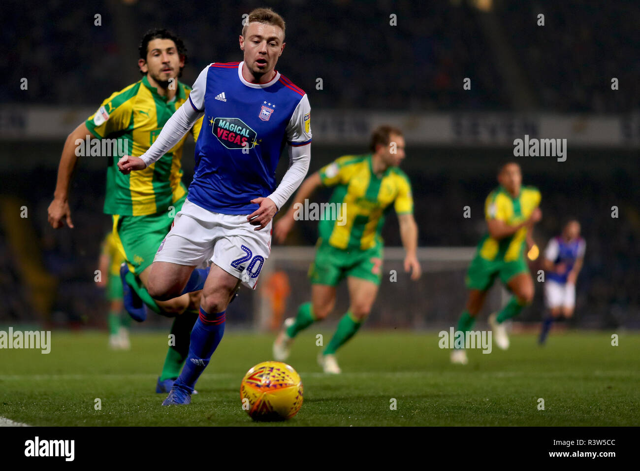 Freddie Sears d'Ipswich Town - Ipswich Town v West Bromwich Albion, Sky Bet Championship, Portman Road, Ipswich - 23 novembre 2018 Banque D'Images