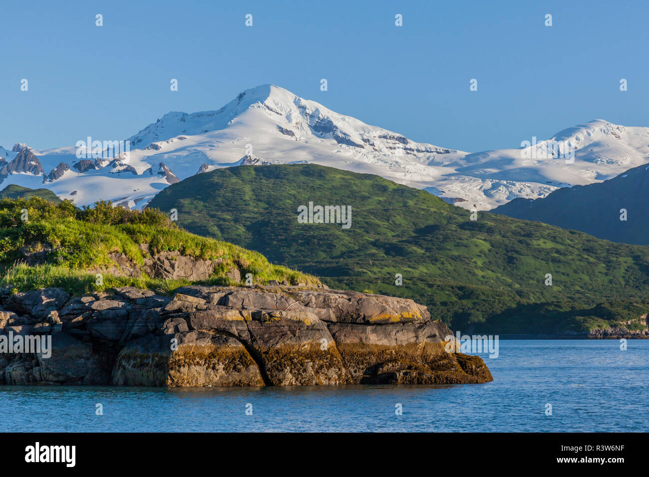 USA, Alaska, Katmai National Park, Kukak Bay. Paysages de Kukak Bay. Banque D'Images