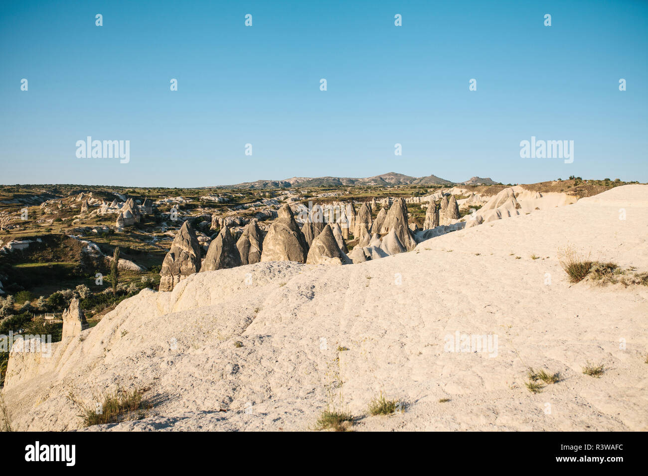 Belle vue sur le paysage naturel en Cappadoce en Turquie. Banque D'Images