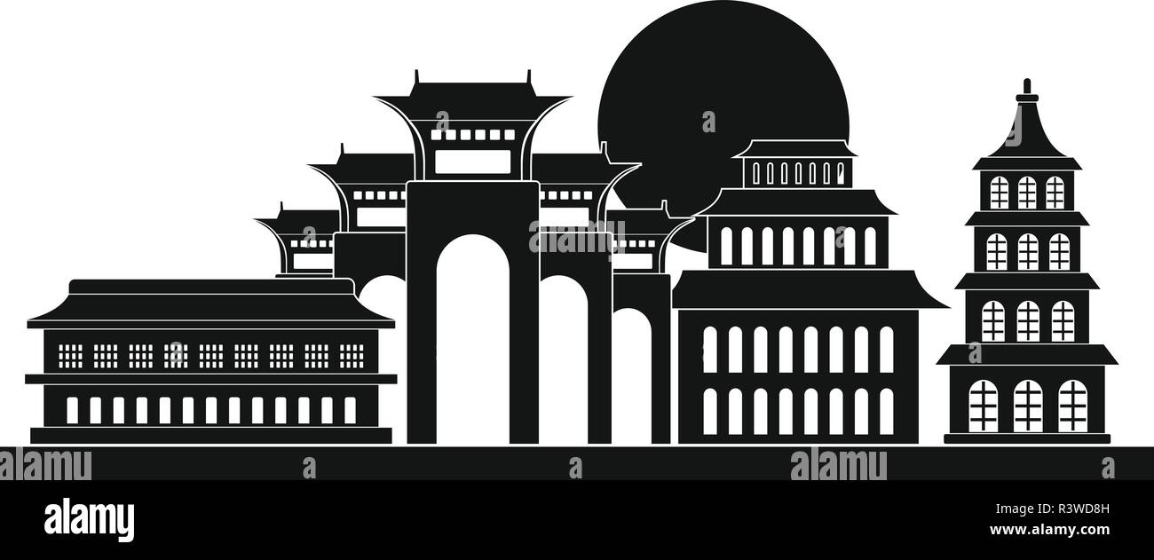 L'icône de Taipei. Simple illustration de l'icône vecteur de Taipei pour la conception web isolé sur fond blanc Illustration de Vecteur