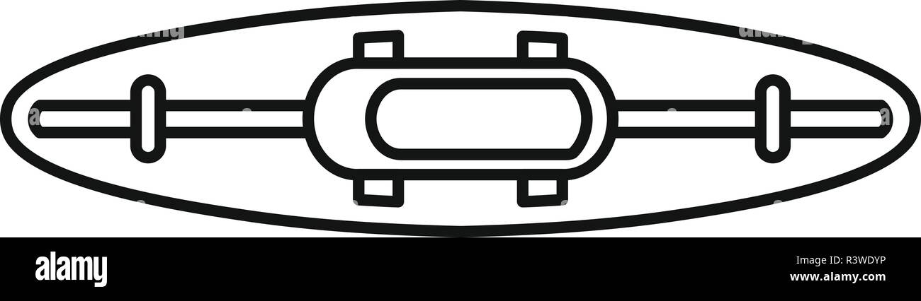 L'icône de canoë. Description illustration de l'icône vecteur canoë pour la conception web isolé sur fond blanc Illustration de Vecteur