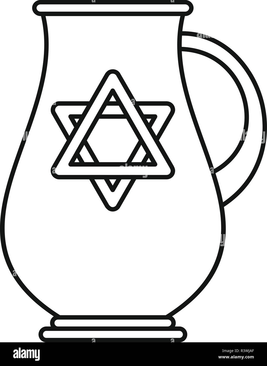 Verseuse juif icône. Description illustration de l'icône vecteur verseuse juif pour la conception web isolé sur fond blanc Illustration de Vecteur