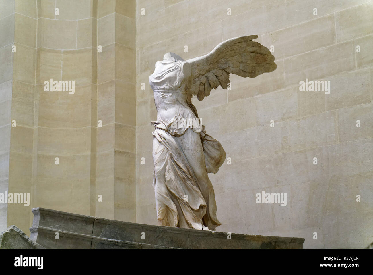 Victoire de Samothrace de Samothrace au Louvre. 13 janvier 2018 Banque D'Images