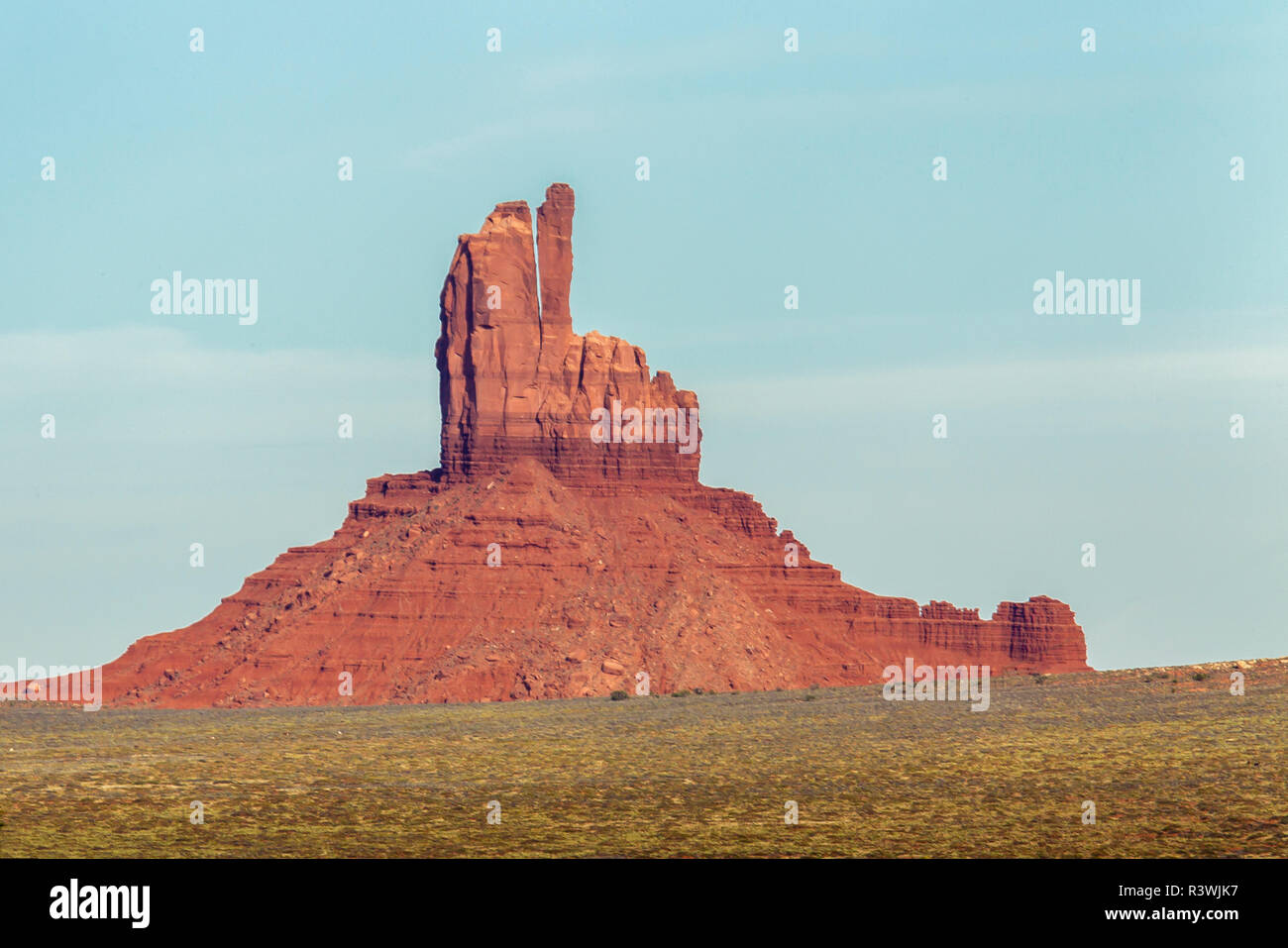 USA, Arizona. Monument Valley. Grand chef indien monolith Banque D'Images