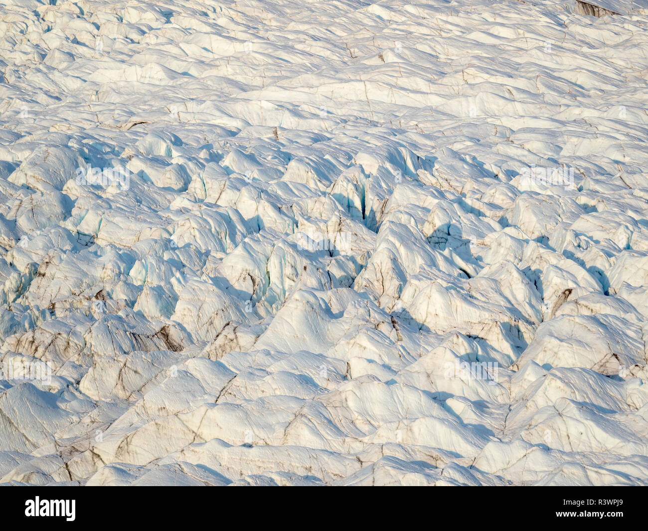Le Russell Glacier. Paysage près de l'inlandsis du Groenland près de Kangerlussuaq, Groenland, Danemark Banque D'Images
