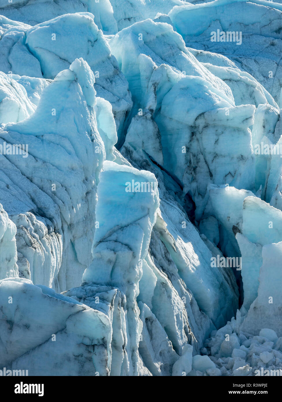 Le Russell Glacier. Paysage près de l'inlandsis du Groenland près de Kangerlussuaq, Groenland, Danemark Banque D'Images