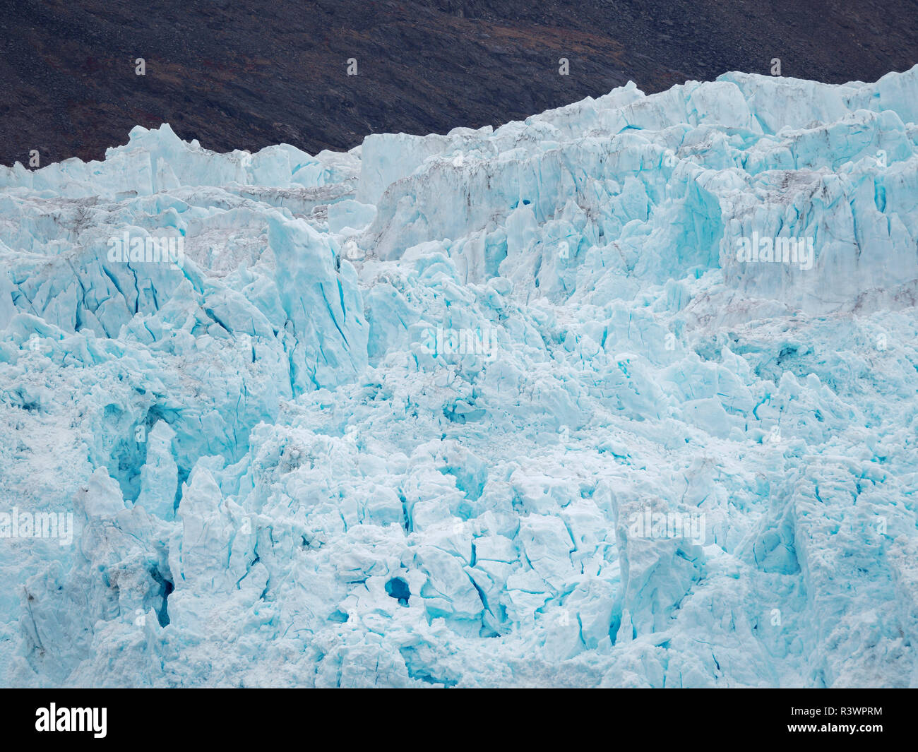 (Eqip Sermia Glacier Eqip) dans l'ouest du Groenland, Danemark Banque D'Images