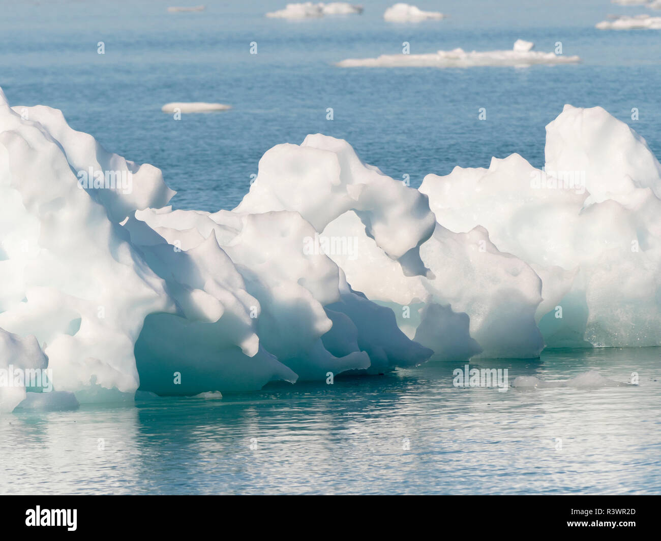 Iceberg dans le Fjord de Pakitsoq Système. Le Groenland, Danemark Banque D'Images