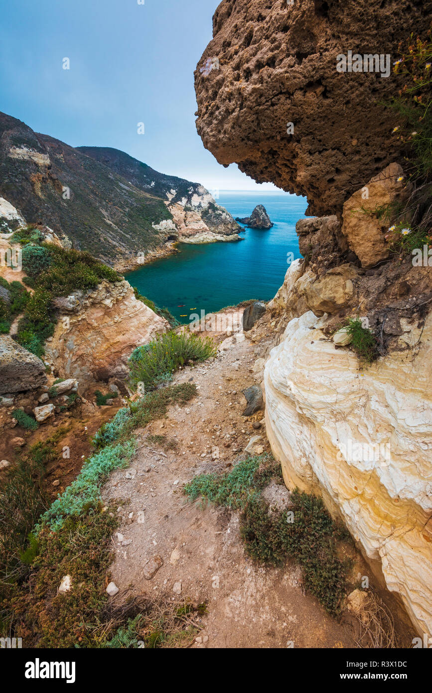 Port de pommes de terre, l'île de Santa Cruz, Channel Islands National Park, California, USA Banque D'Images