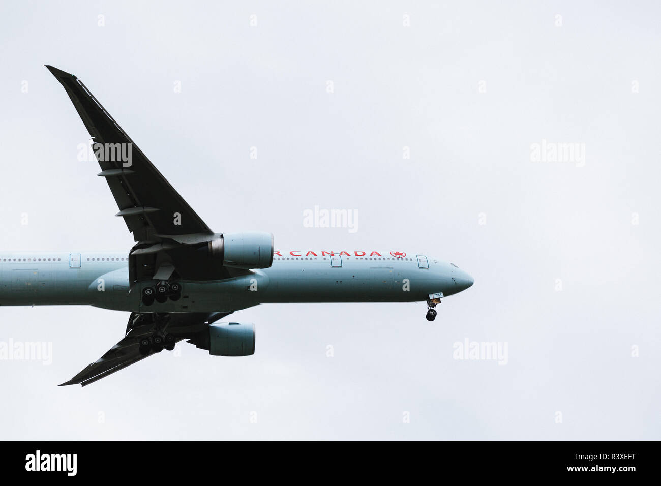 Air Canada Vol d'un avion en vol Banque D'Images