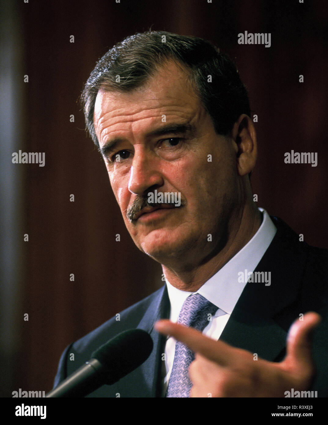 Vincente Fox, ancien président du Mexique en 2000 Banque D'Images