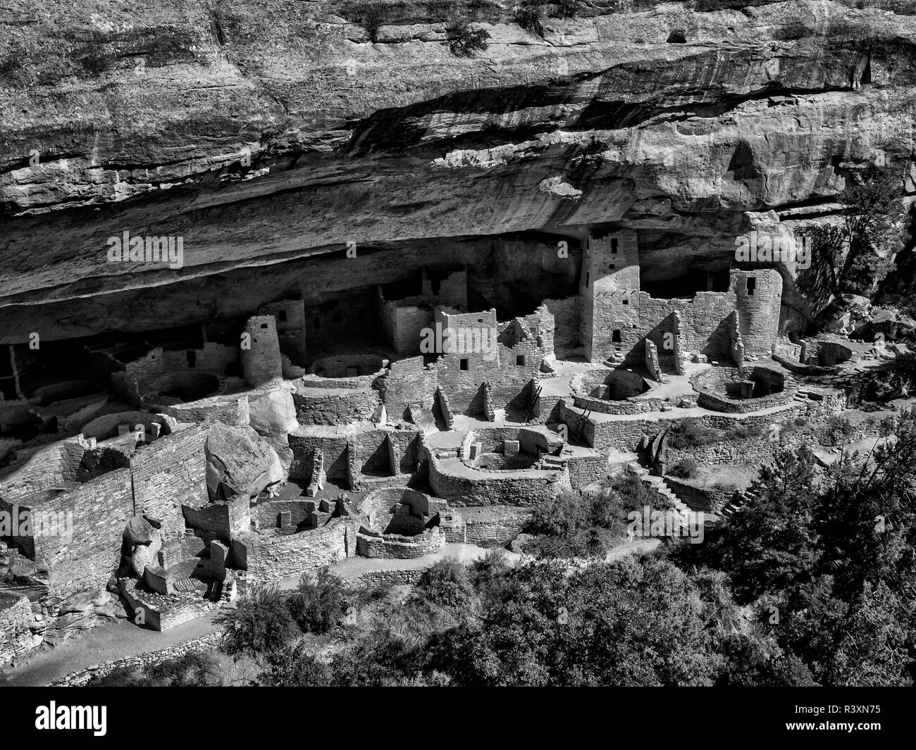 USA, Colorado, Mesa Verde National Park. Cliff Palace ruine Banque D'Images