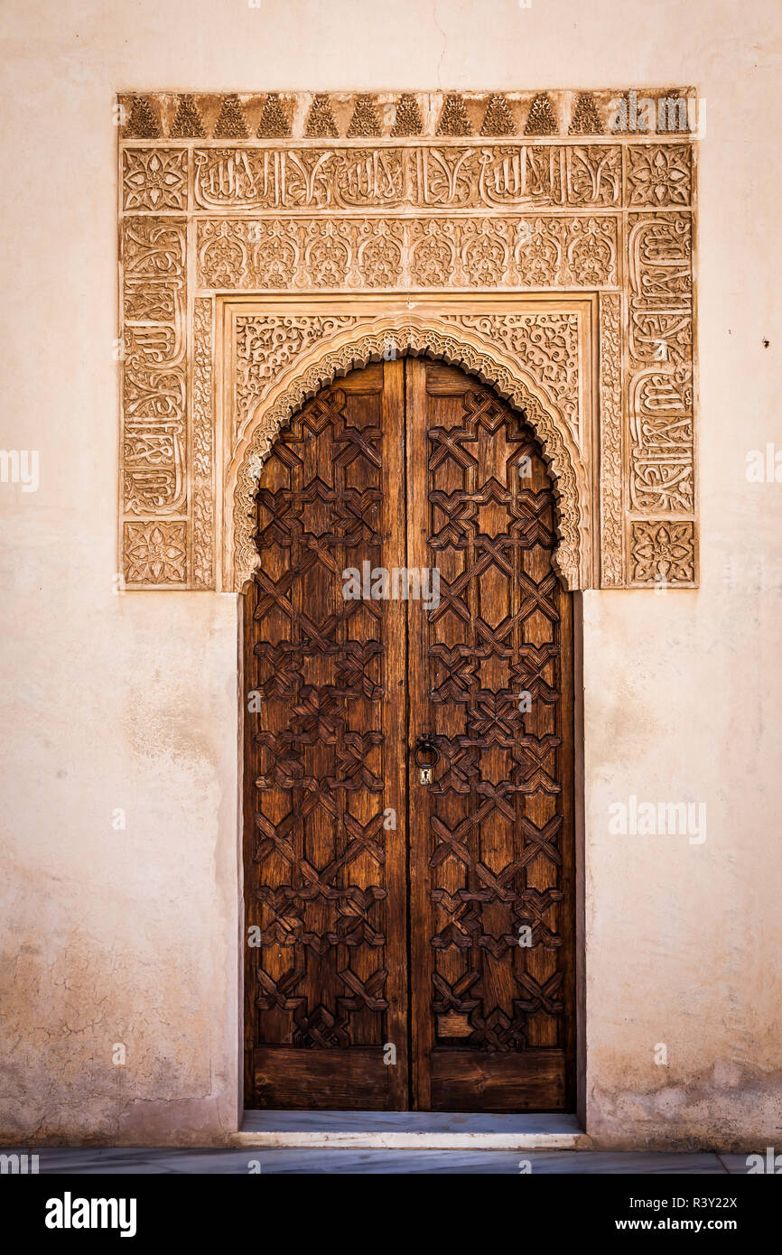 Porte d'Arabie à Alhambra Banque D'Images