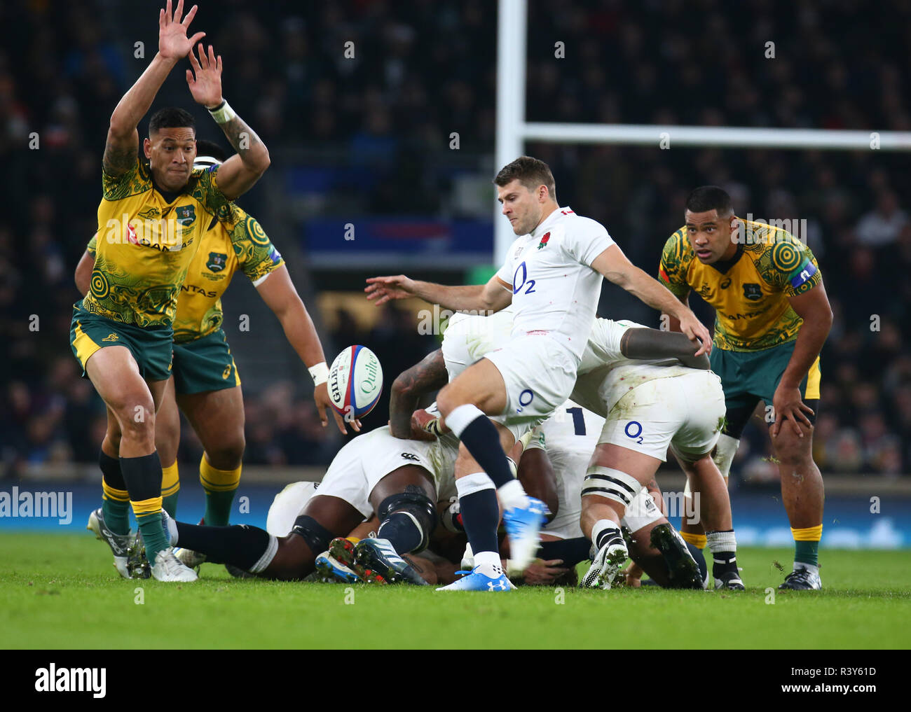 Londres, Royaume-Uni, 24 novembre 2018 Richard Wigglesworth d'Angleterre durant 183 International entre l'Angleterre et l'Australie à Twickenham , , Londres, Angleterre le 24 Nov 2018. Action Crédit photo : Action Crédit C Sport Sport Foto/Alamy Live News Banque D'Images Londres, Royaume-Uni, 24 novembre 2018 Richard Wigglesworth d'Angleterre durant 183 International entre l'Angleterre et l'Australie à Twickenham , , Londres, Angleterre le 24 Nov 2018. Action Crédit photo : Action Crédit C Sport Sport Foto/Alamy Live News Banque D'Images