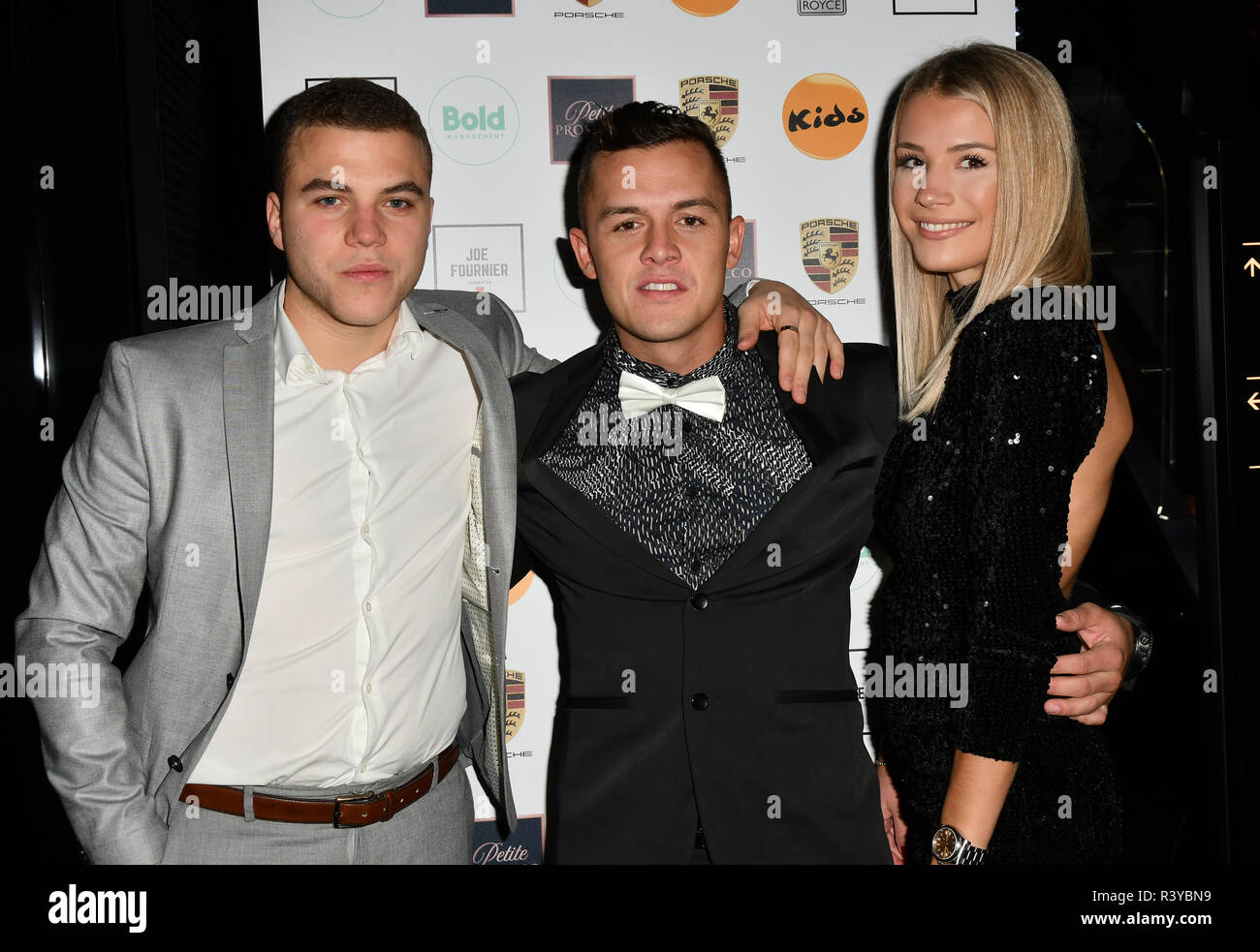 Joe Fournier organise un dîner pour collecter des fonds pour les enfants, un organisme qui appuie les enfants handicapés, les jeunes et leurs familles à Riverbank Park Plaza le 24 novembre 2018, Londres, Royaume-Uni. Credit Photo : Alamy/Capital Live News Banque D'Images