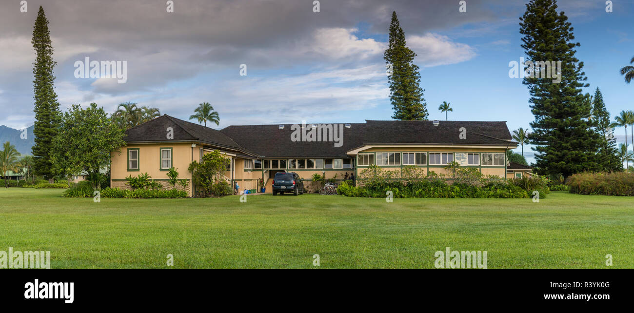 Hawaii, Hanalei, Kauai, Kauikeolani Estate, plantation Banque D'Images