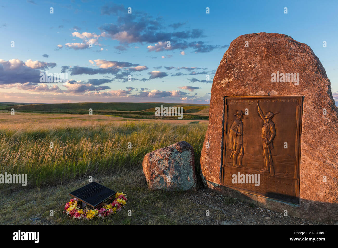 Bear Paw Battlefield National près de Chinook, Montana, USA Banque D'Images