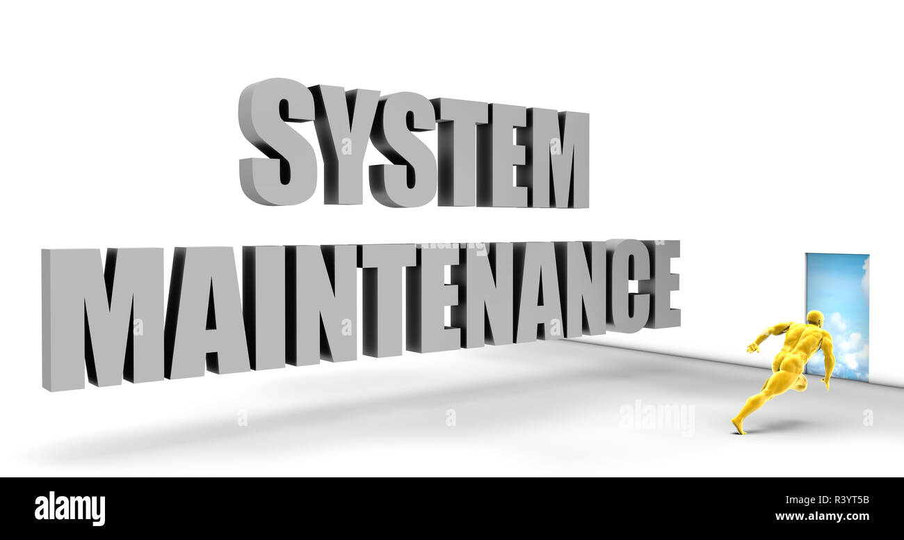 La Maintenance du système Banque D'Images