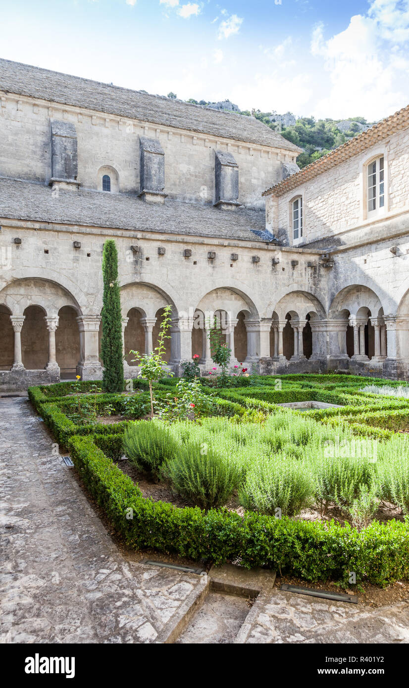 Ancien Jardin de l'abbaye Banque D'Images
