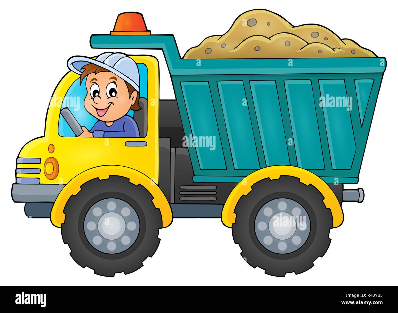 Thème libre 1 camion de sable Banque D'Images