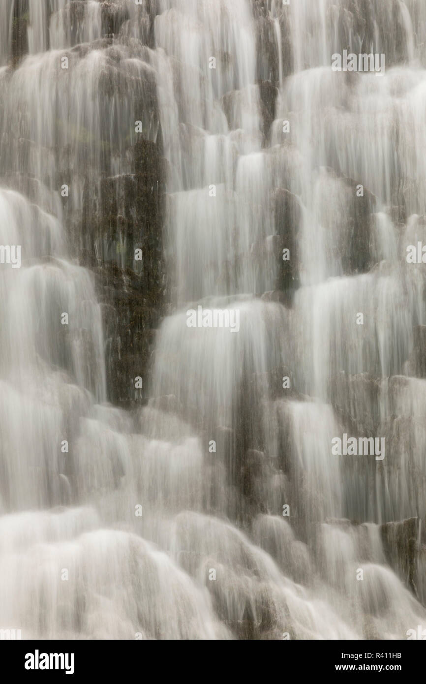 Mingo Falls, Qualla Boundary, Cherokee land trust, Swain Comté (Caroline du Nord) Banque D'Images