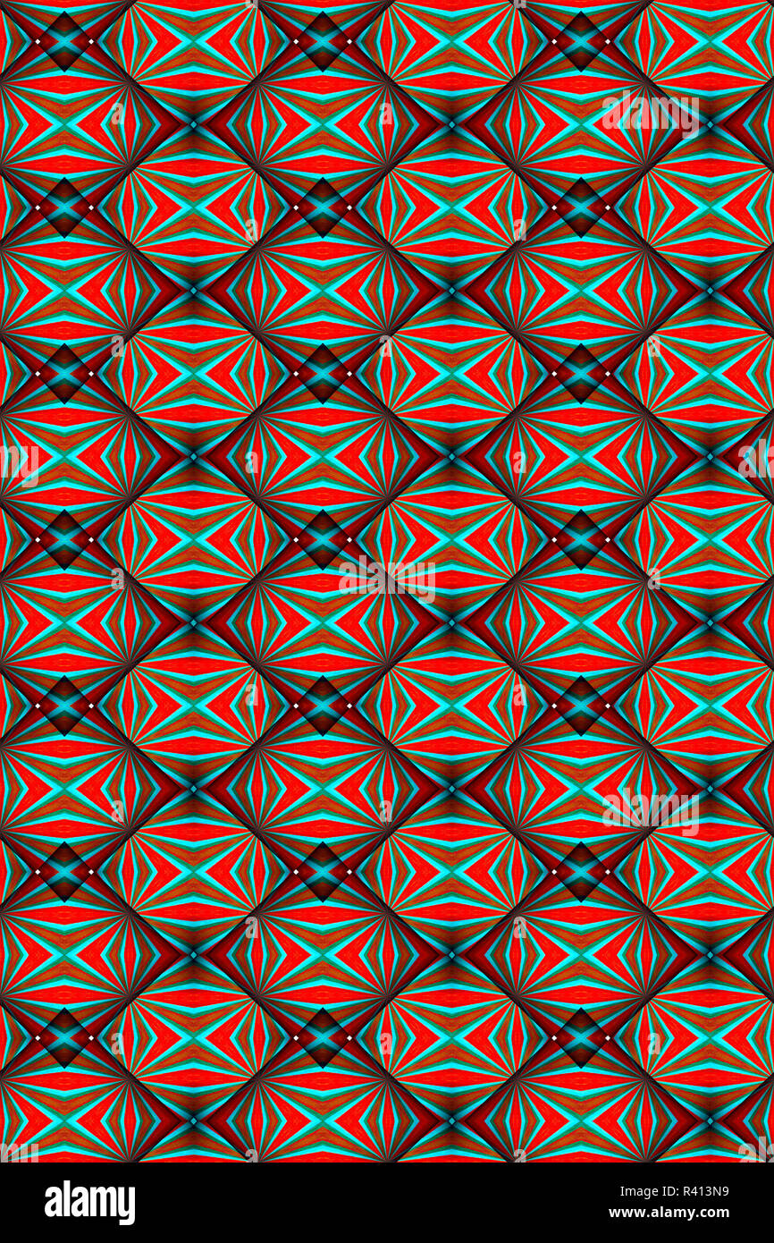 Belle et colorée abstract pattern fractal Banque D'Images