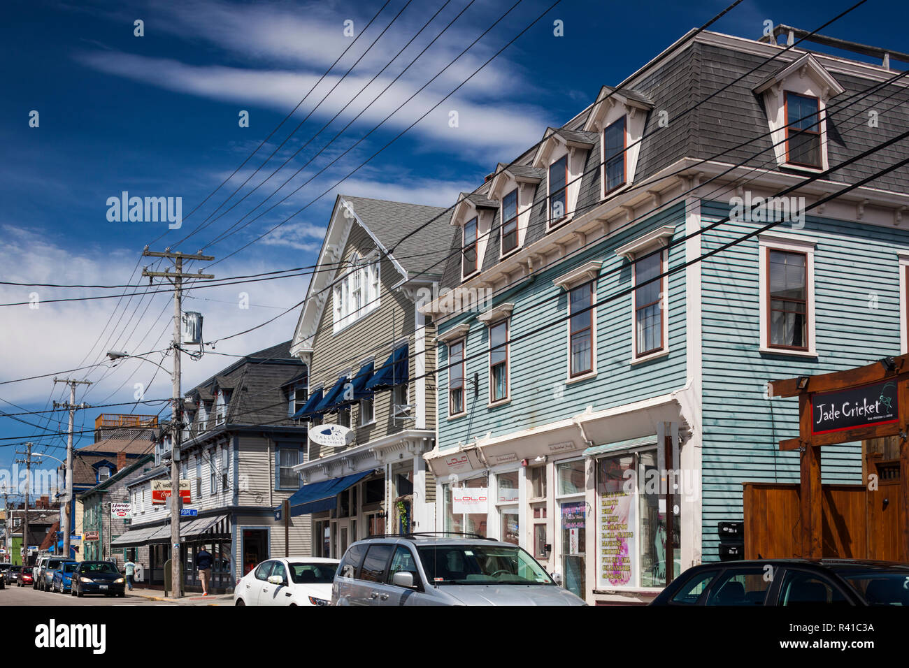 USA, Rhode Island, Newport, Thames Street Banque D'Images