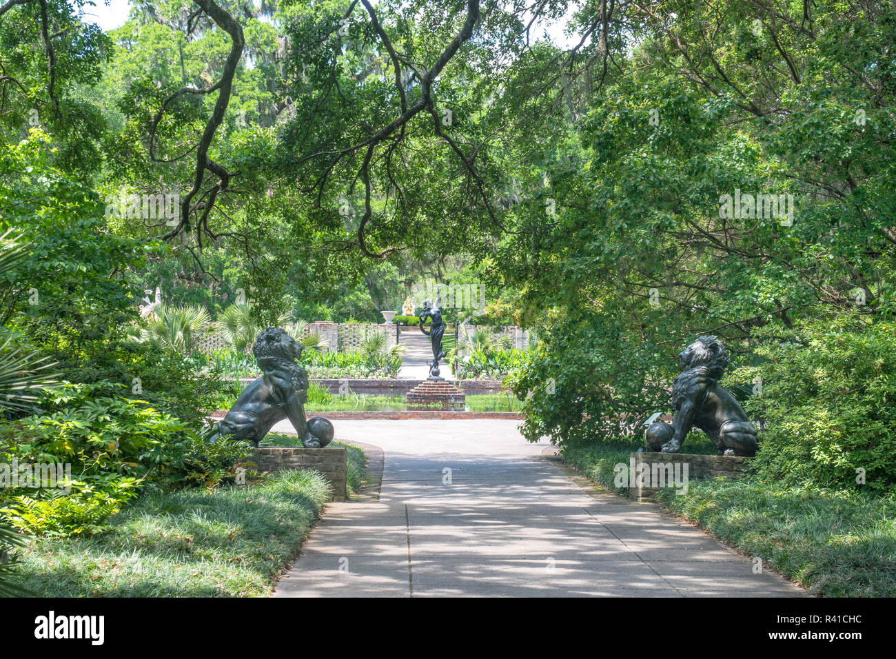 Diana de la Chase, Diana, piscine Brookgreen Gardens, Murrells Inlet, en Caroline du Sud, USA Banque D'Images