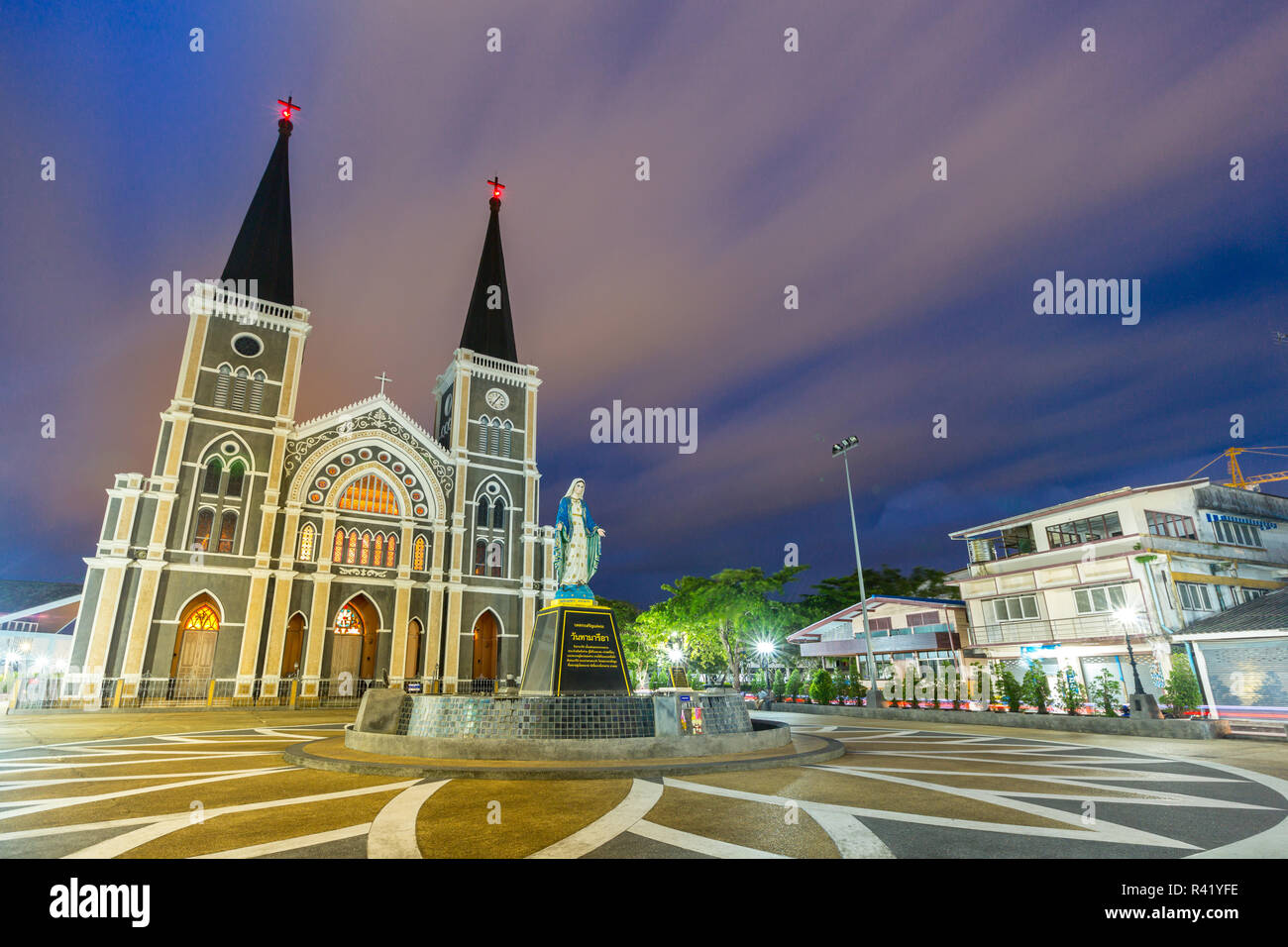 Église Chanthaburi Banque D'Images