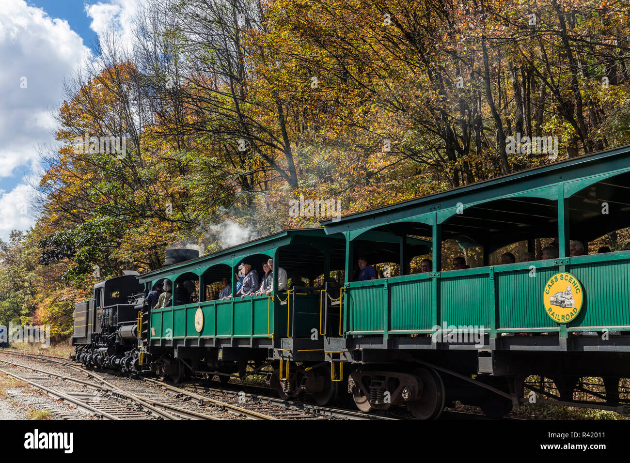 Cass Scenic Railroad dans Cass, West Virginia, USA Banque D'Images