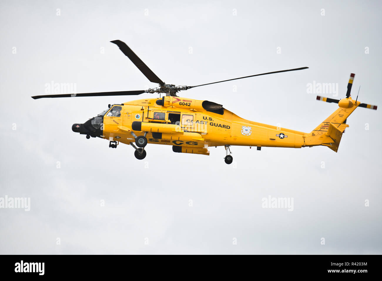 USA (Wisconsin), Oshkosh, AirVenture 2016, de la Garde côtière américaine Sikorsky HH-60J Jayhawk Helicopter Banque D'Images