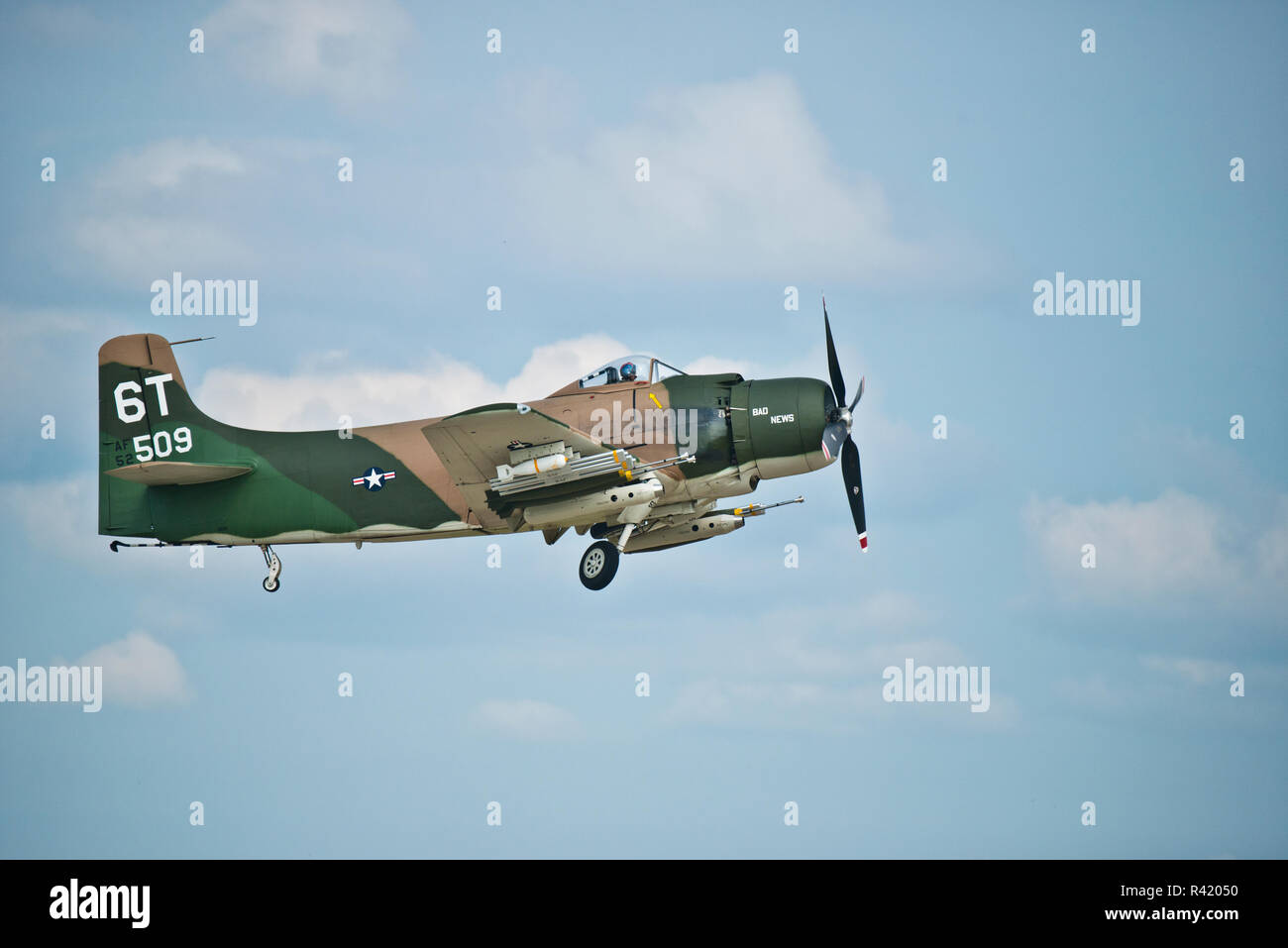 USA (Wisconsin), Oshkosh, AirVenture 2016, Douglas sbd Dauntless Blue-white Banque D'Images