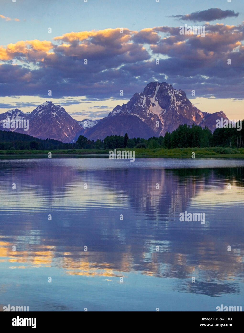 USA, Wyoming, Grand Teton National Park, Snake River, Oxbow Bend Banque D'Images