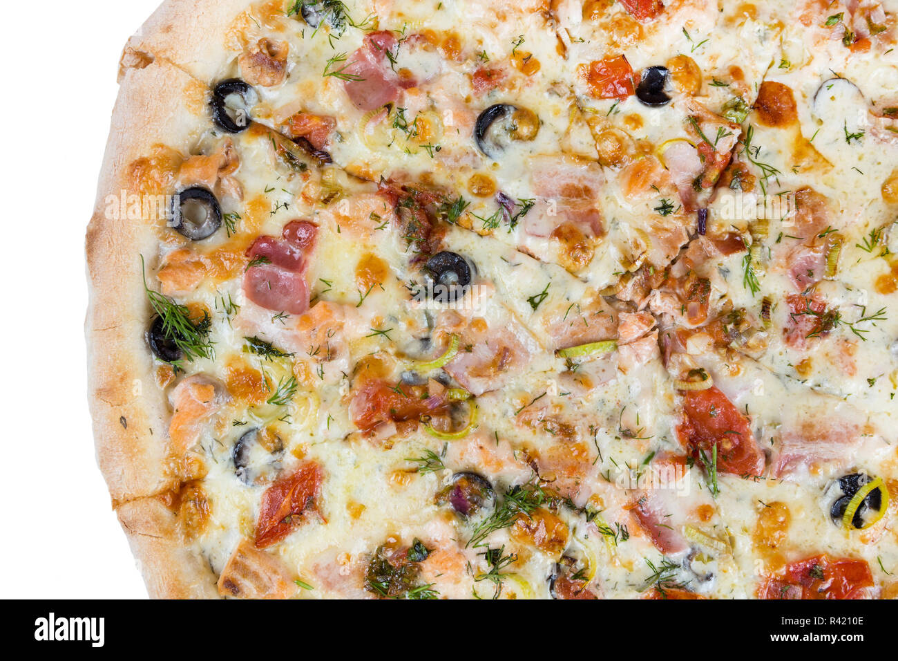 Douce chaude restauration rapide tranches de pizza Banque D'Images