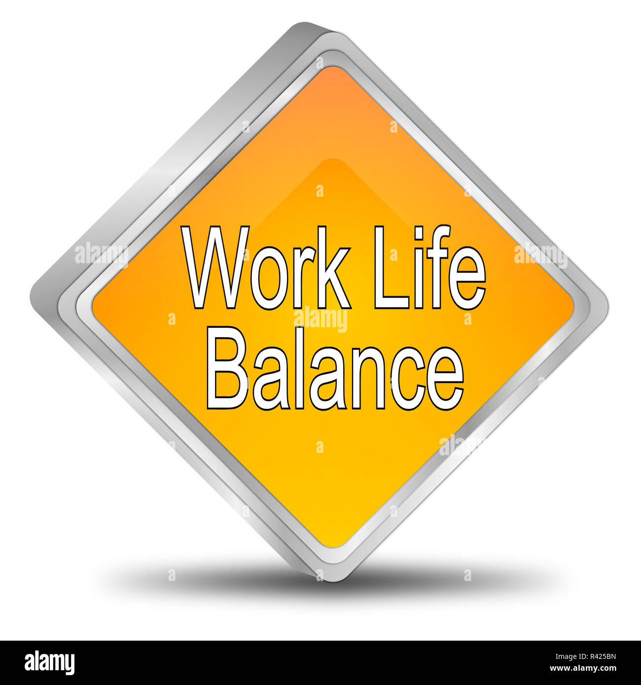 Bouton d'équilibre travail-vie Banque D'Images