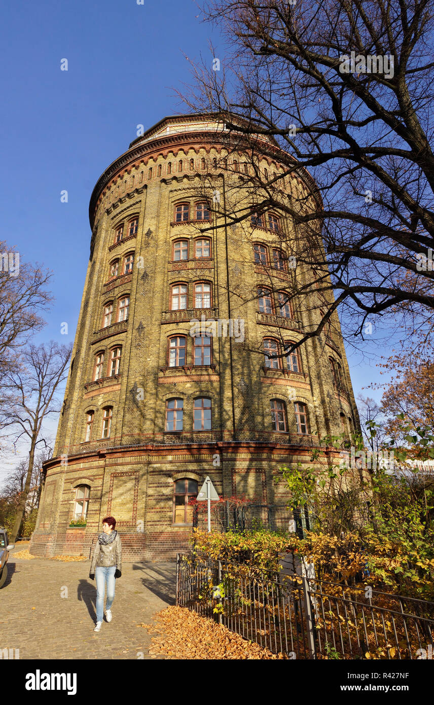 Ancien château d'eau sur Prenzlauer Berg Banque D'Images