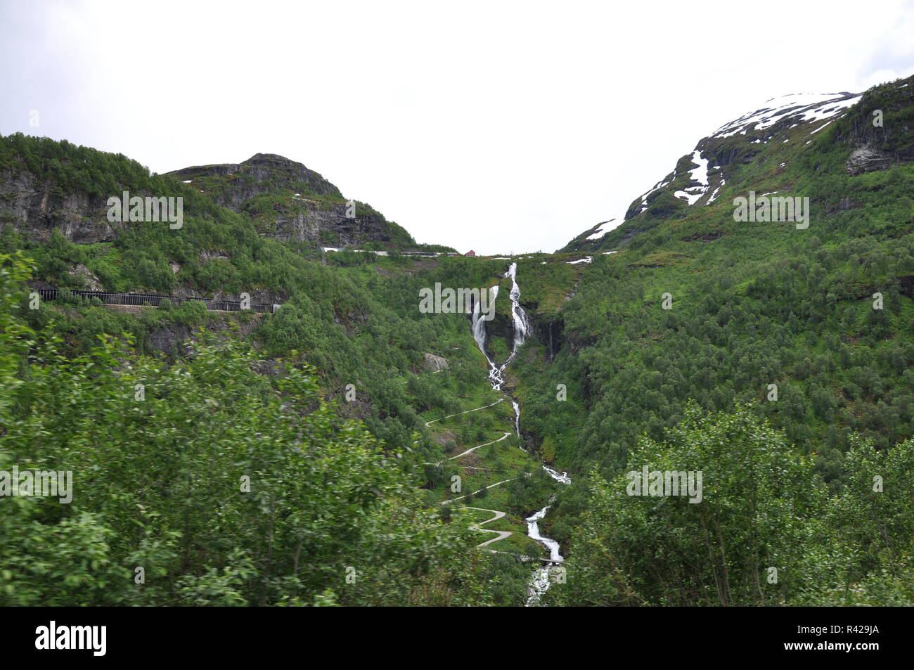 Flam railway,flÃ¥msdalen,flam flam,vallée Banque D'Images