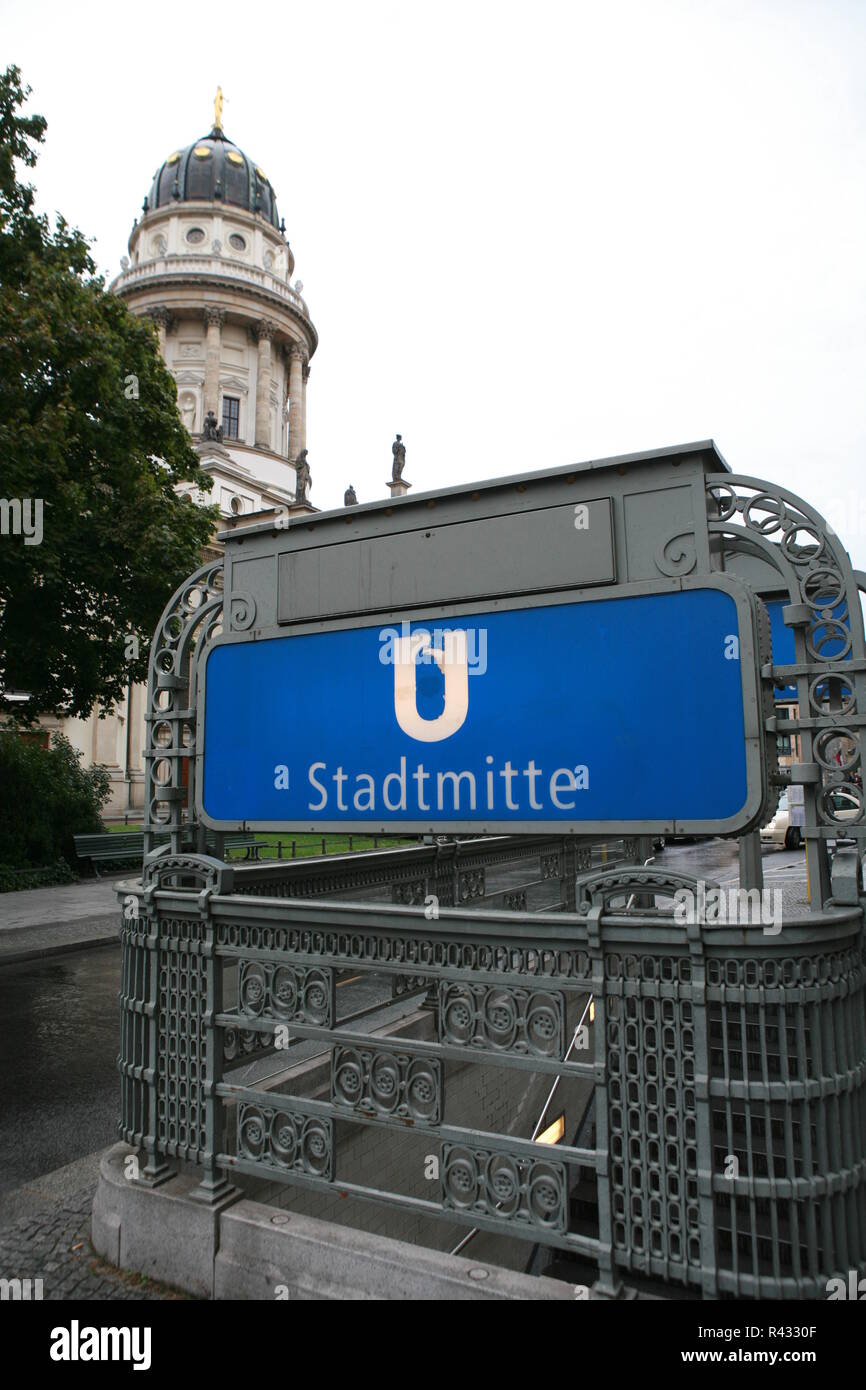 La station de métro à Berlin Banque D'Images