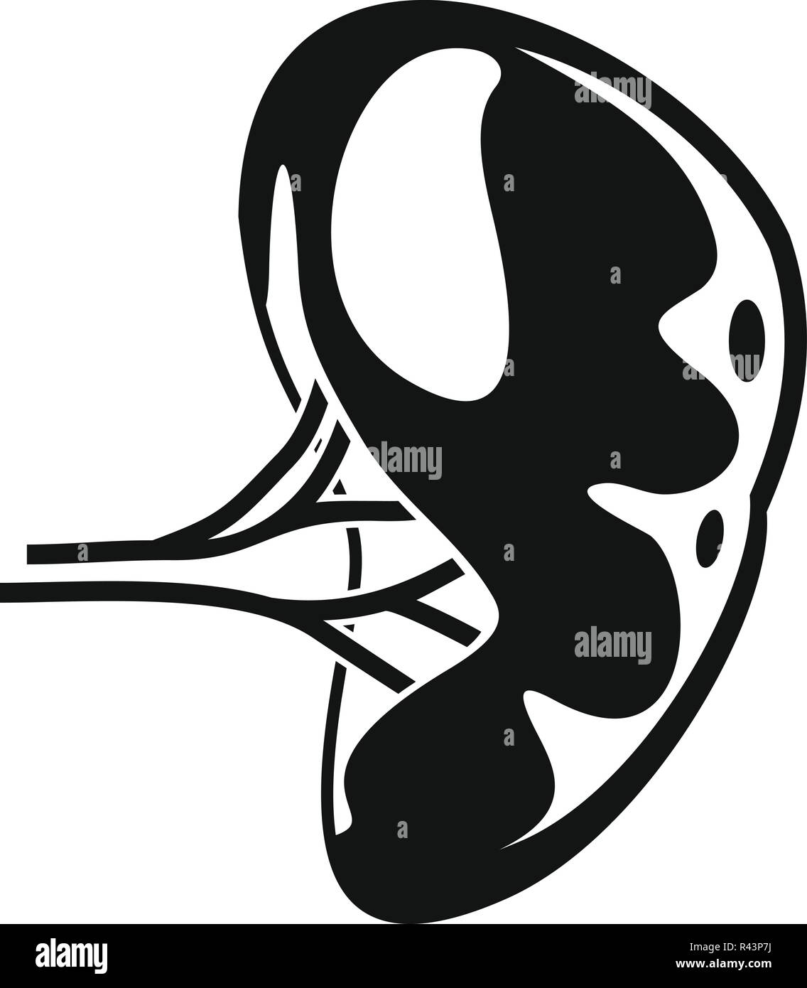 Les droits de l'icône de la rate. Simple illustration des droits de l'icône vecteur de la rate pour la conception web isolé sur fond blanc Illustration de Vecteur