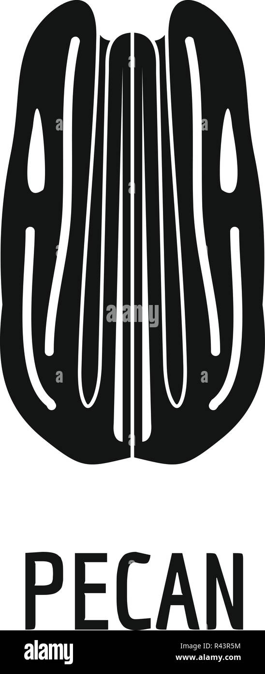 L'icône de pécan. Simple illustration de pecan vector icon pour la conception web isolé sur fond blanc Illustration de Vecteur